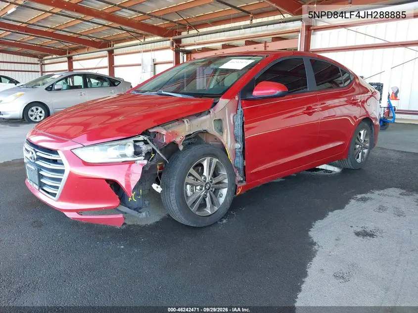 2018 HYUNDAI ELANTRA VIN 5NPD84LF4JH288885 — фото 2