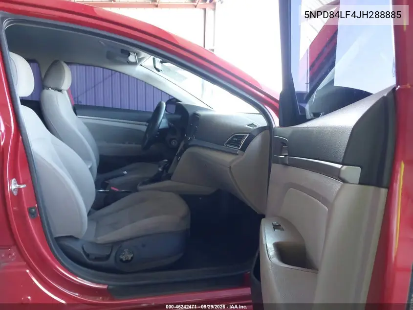 2018 HYUNDAI ELANTRA VIN 5NPD84LF4JH288885 — фото 5