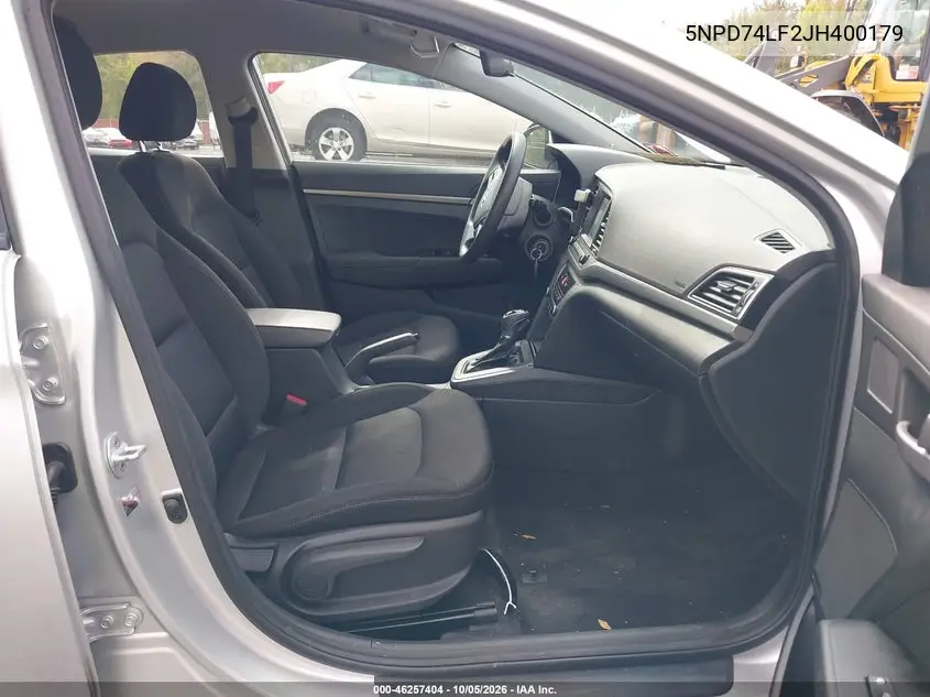 2018 HYUNDAI ELANTRA VIN 5NPD74LF2JH400179 — фото 5
