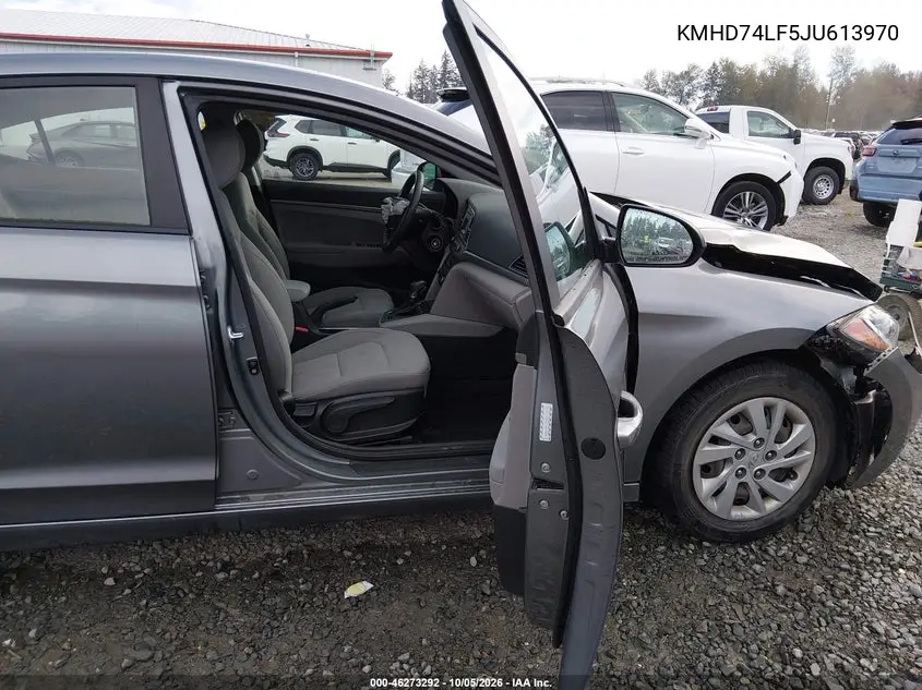 2018 HYUNDAI ELANTRA VIN KMHD74LF5JU613970 — фото 5