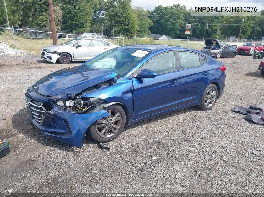 2018 HYUNDAI ELANTRA VIN 5NPD84LFXJH215276 — фото 2