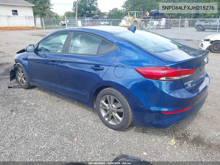 2018 HYUNDAI ELANTRA VIN 5NPD84LFXJH215276 — фото 3