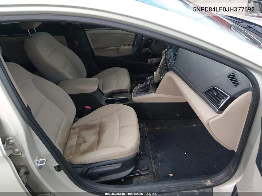 2018 HYUNDAI ELANTRA VIN 5NPD84LF0JH377692 — фото 5
