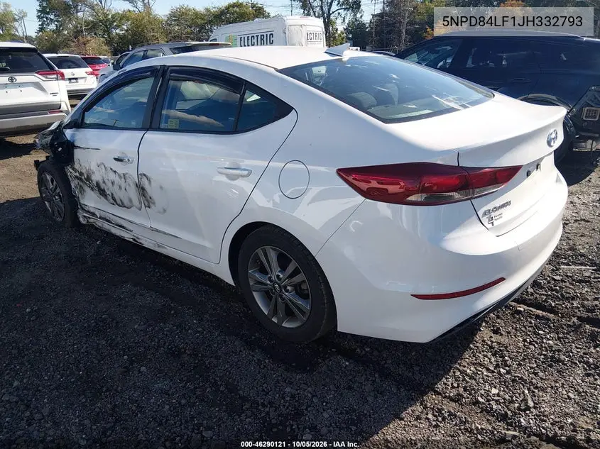 2018 HYUNDAI ELANTRA VIN 5NPD84LF1JH332793 — фото 3