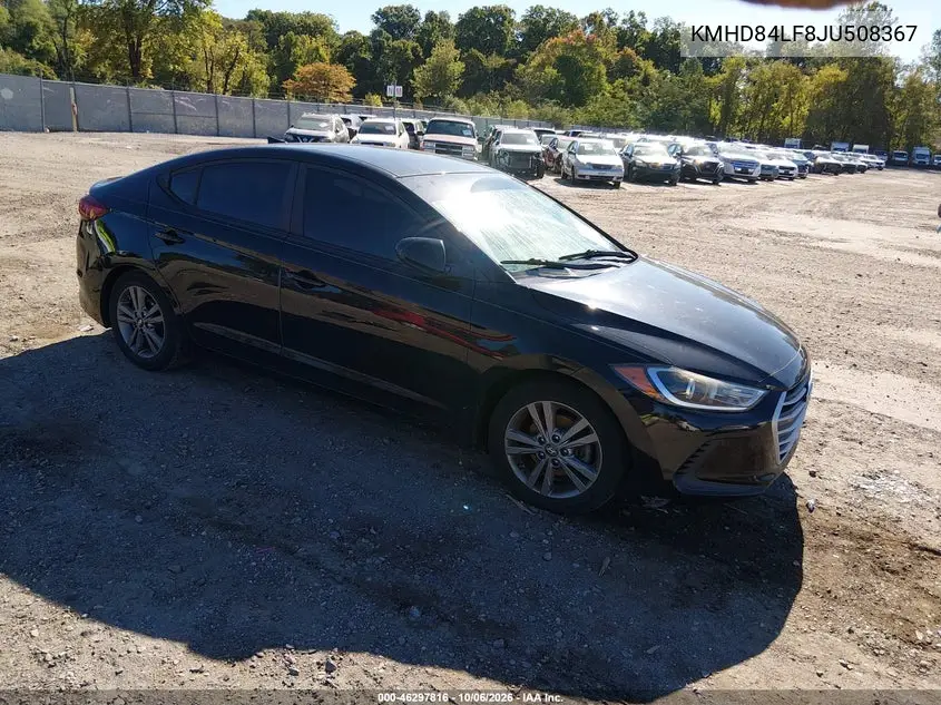HYUNDAI ELANTRA 2018, VIN KMHD84LF8JU508367