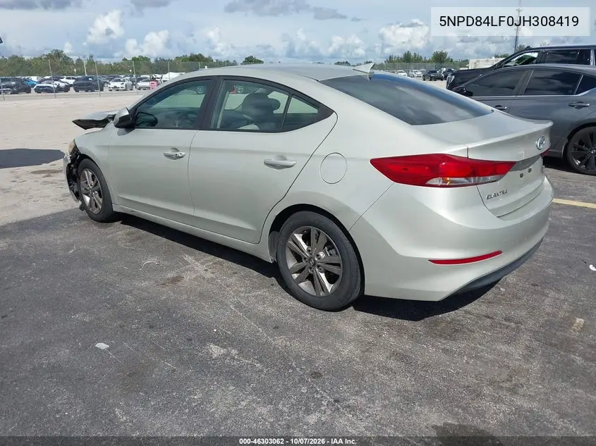 2018 HYUNDAI ELANTRA VIN 5NPD84LF0JH308419 — фото 3