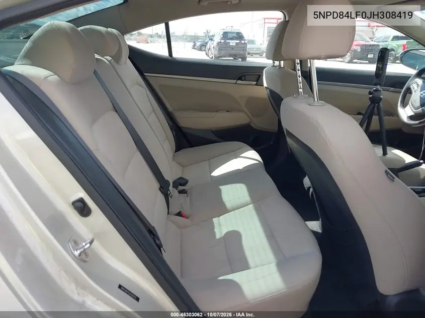 2018 HYUNDAI ELANTRA VIN 5NPD84LF0JH308419 — фото 8