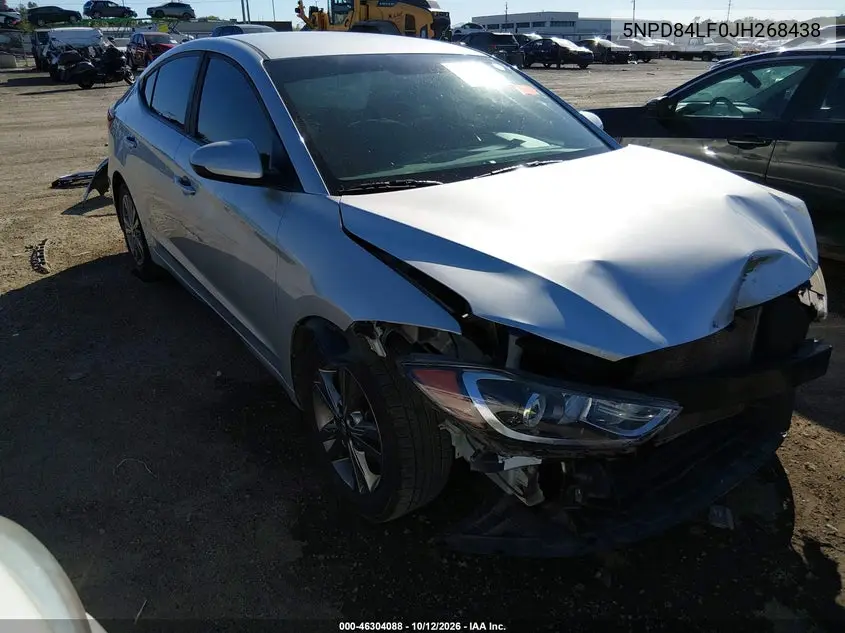 HYUNDAI ELANTRA 2018, VIN 5NPD84LF0JH268438