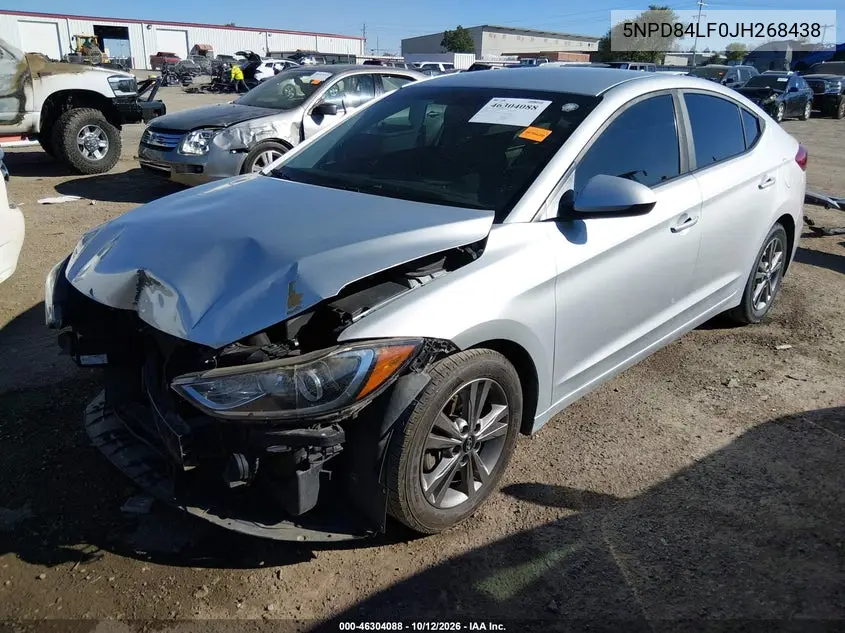 2018 HYUNDAI ELANTRA VIN 5NPD84LF0JH268438 — фото 2