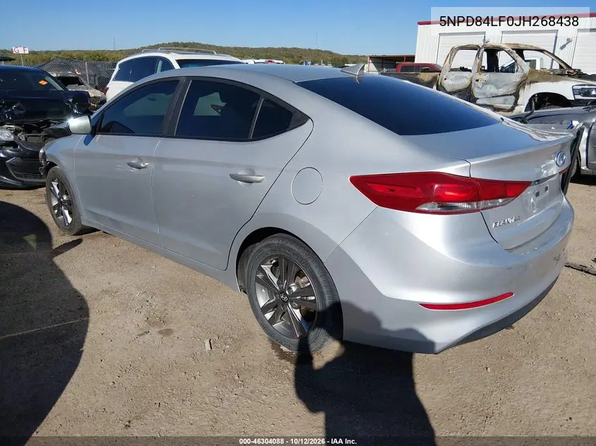 2018 HYUNDAI ELANTRA VIN 5NPD84LF0JH268438 — фото 3