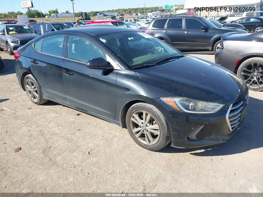 HYUNDAI ELANTRA 2018, VIN 5NPD84LF9JH262699