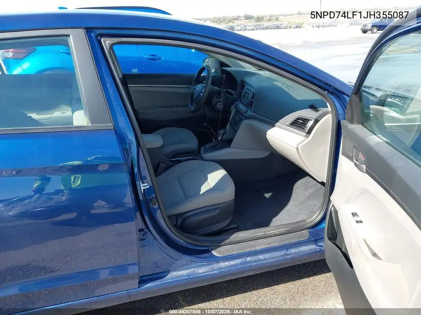 2018 HYUNDAI ELANTRA VIN 5NPD74LF1JH355087 — фото 5
