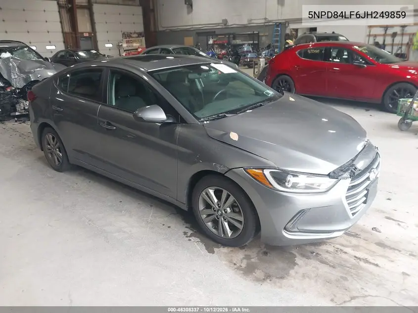 HYUNDAI ELANTRA 2018, VIN 5NPD84LF6JH249859