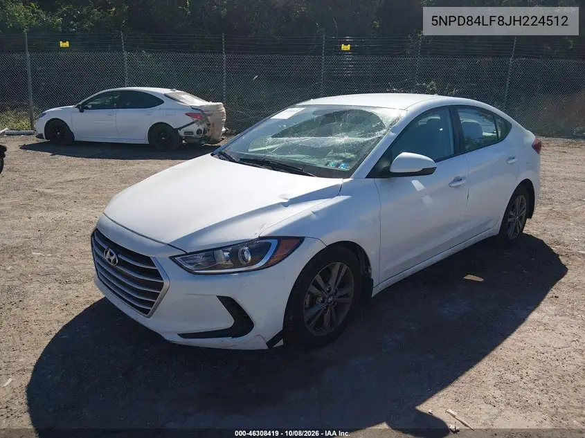 2018 HYUNDAI ELANTRA VIN 5NPD84LF8JH224512 — фото 2