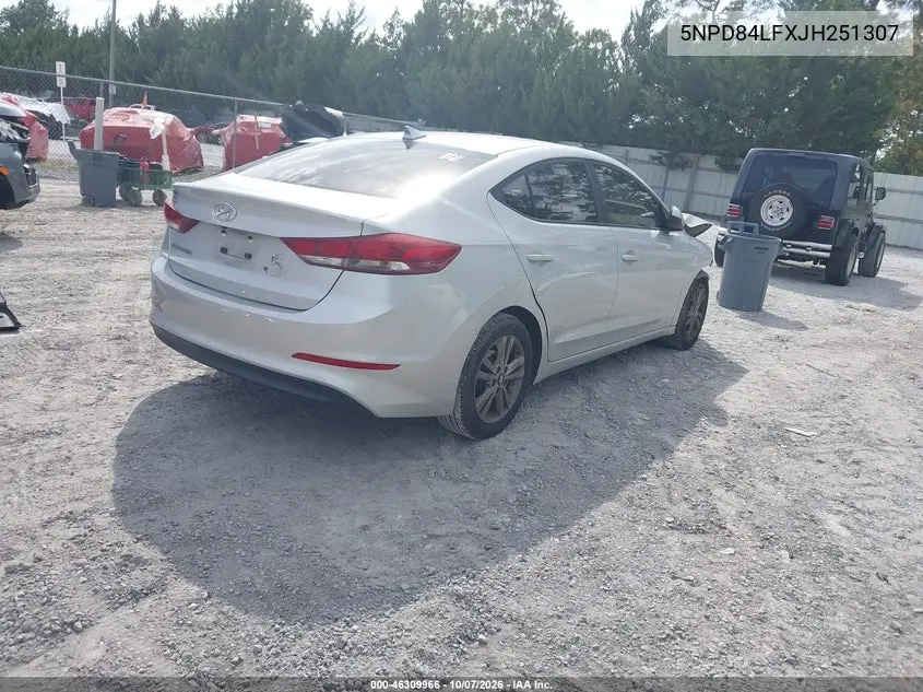 2018 HYUNDAI ELANTRA VIN 5NPD84LFXJH251307 — фото 4