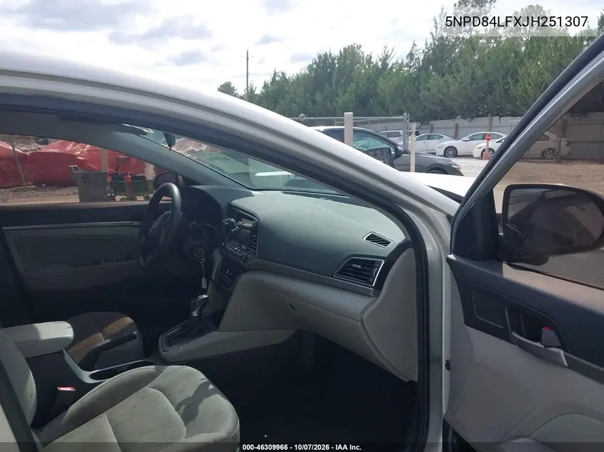2018 HYUNDAI ELANTRA VIN 5NPD84LFXJH251307 — фото 5