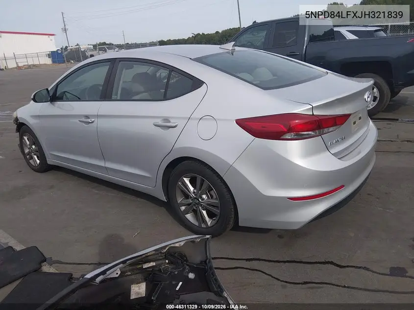 2018 HYUNDAI ELANTRA VIN 5NPD84LFXJH321839 — фото 3