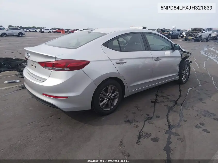 2018 HYUNDAI ELANTRA VIN 5NPD84LFXJH321839 — фото 4