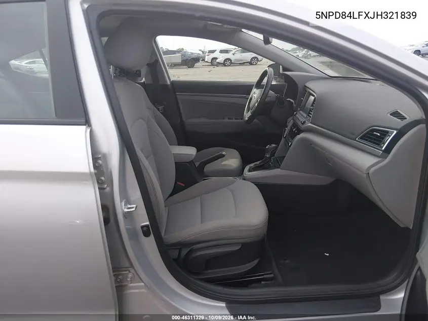 2018 HYUNDAI ELANTRA VIN 5NPD84LFXJH321839 — фото 5