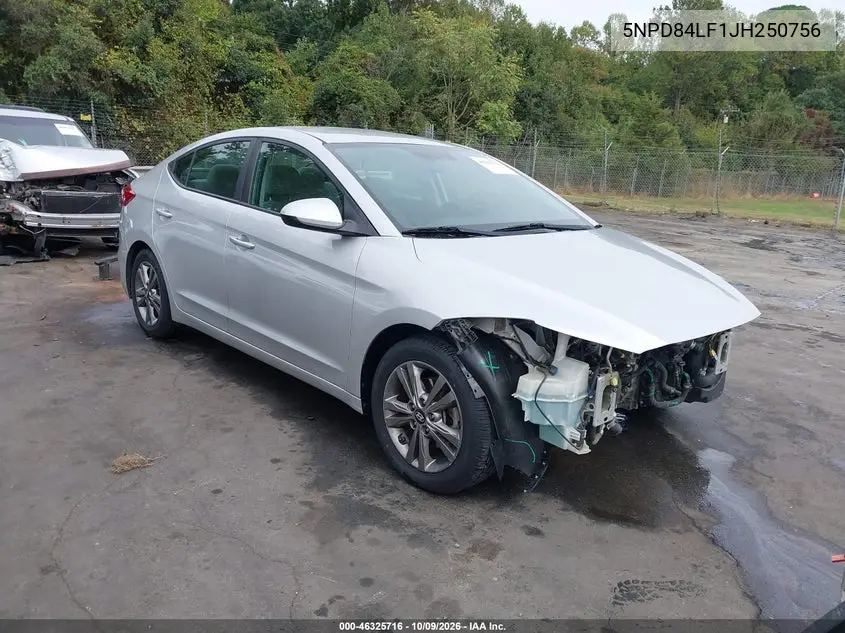 HYUNDAI ELANTRA 2018, VIN 5NPD84LF1JH250756