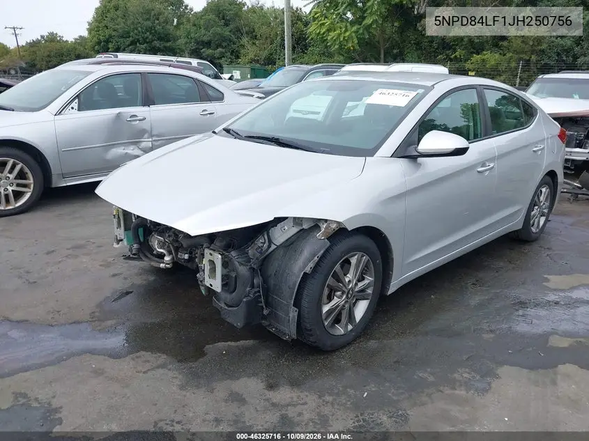 2018 HYUNDAI ELANTRA VIN 5NPD84LF1JH250756 — фото 2
