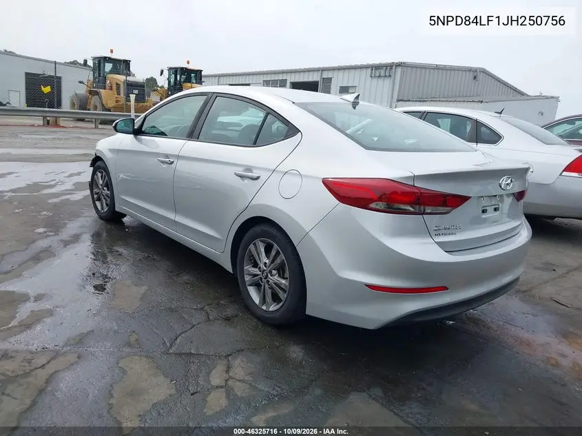 2018 HYUNDAI ELANTRA VIN 5NPD84LF1JH250756 — фото 3