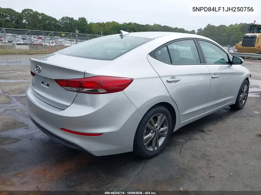 2018 HYUNDAI ELANTRA VIN 5NPD84LF1JH250756 — фото 4
