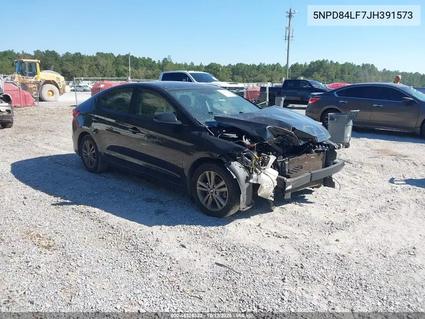 HYUNDAI ELANTRA 2018, VIN 5NPD84LF7JH391573