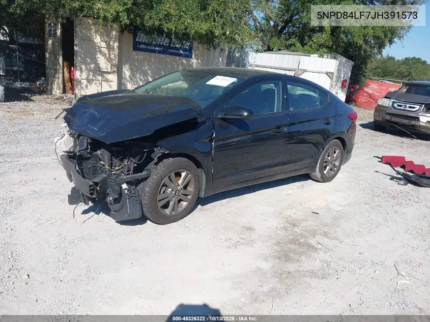 2018 HYUNDAI ELANTRA VIN 5NPD84LF7JH391573 — фото 2