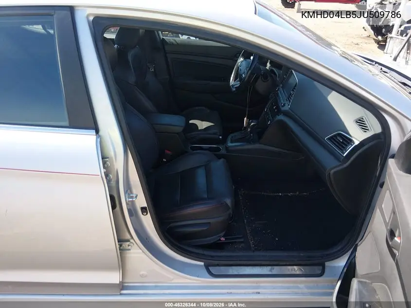 2018 HYUNDAI ELANTRA VIN KMHD04LB5JU509786 — фото 5