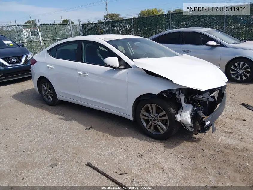 HYUNDAI ELANTRA 2018, VIN 5NPD84LF7JH341904