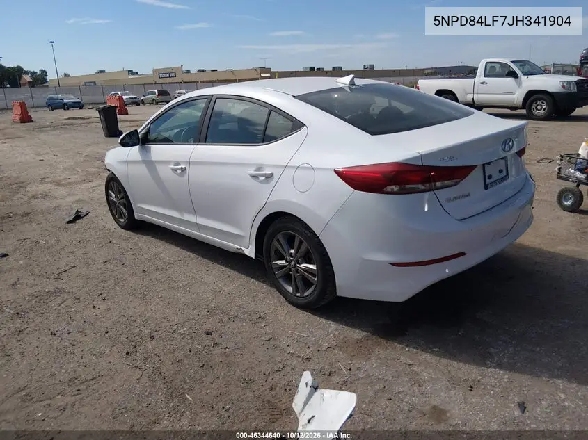 2018 HYUNDAI ELANTRA VIN 5NPD84LF7JH341904 — фото 3