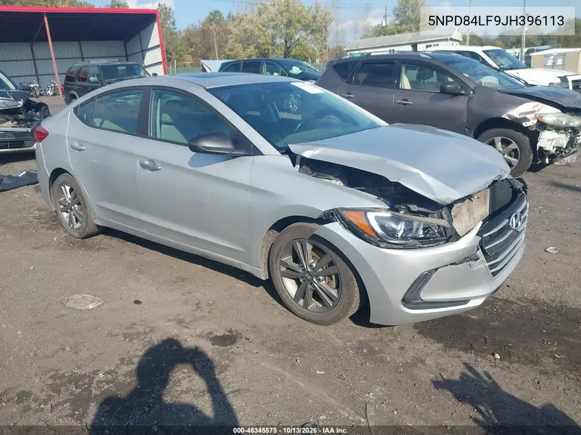 HYUNDAI ELANTRA 2018, VIN 5NPD84LF9JH396113