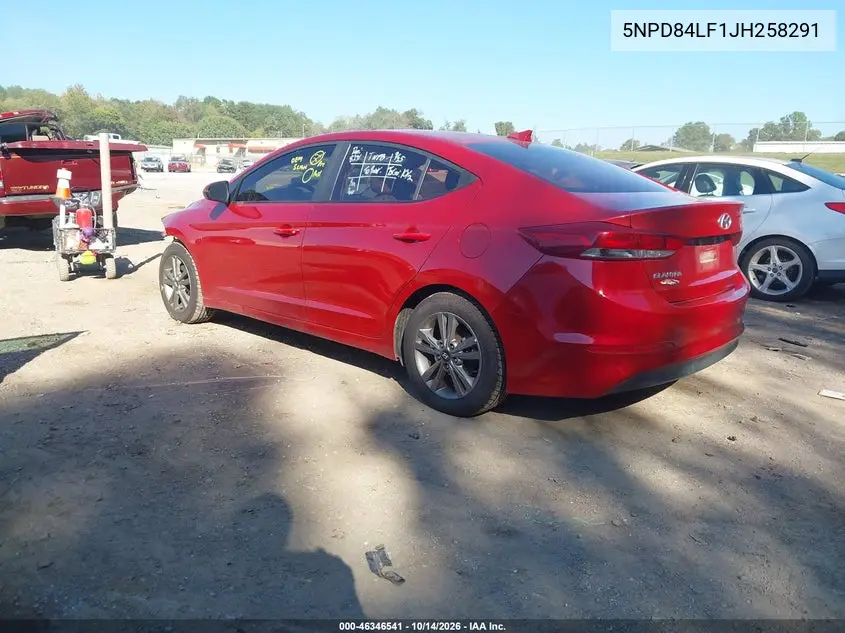 2018 HYUNDAI ELANTRA VIN 5NPD84LF1JH258291 — фото 3