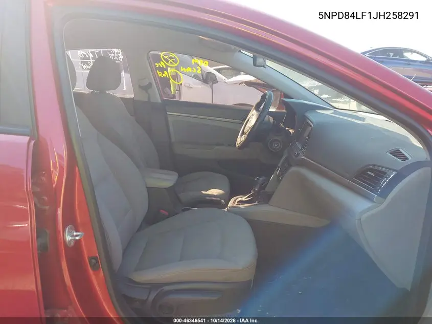2018 HYUNDAI ELANTRA VIN 5NPD84LF1JH258291 — фото 5