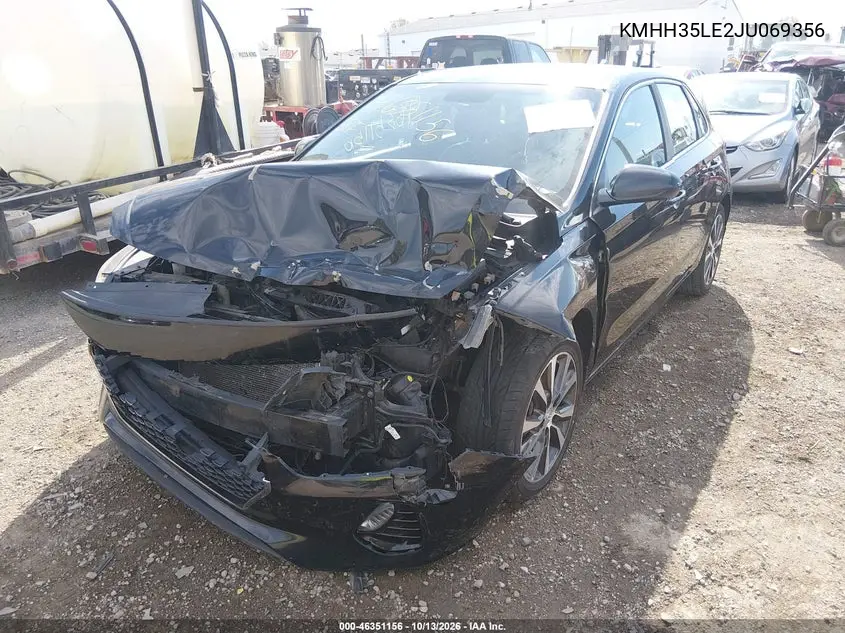 2018 HYUNDAI ELANTRA VIN KMHH35LE2JU069356 — фото 2