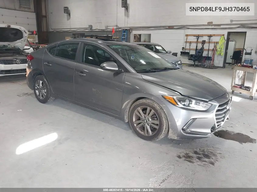 HYUNDAI ELANTRA 2018, VIN 5NPD84LF9JH370465