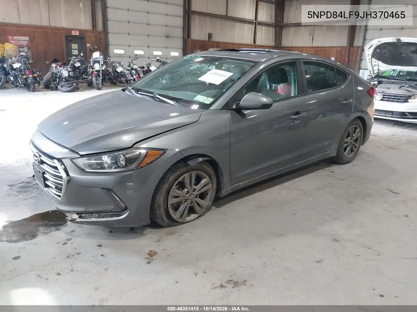 2018 HYUNDAI ELANTRA VIN 5NPD84LF9JH370465 — фото 2