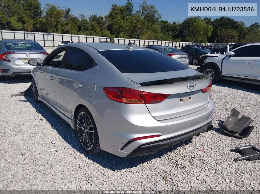 2018 HYUNDAI ELANTRA VIN KMHD04LB4JU723586 — фото 3