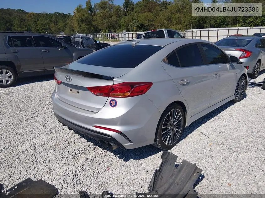 2018 HYUNDAI ELANTRA VIN KMHD04LB4JU723586 — фото 4