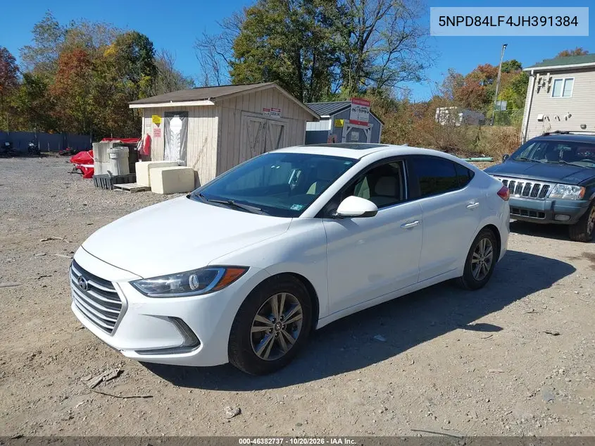 2018 HYUNDAI ELANTRA VIN 5NPD84LF4JH391384 — фото 2