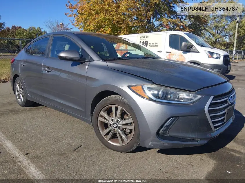 HYUNDAI ELANTRA 2018, VIN 5NPD84LF1JH364787