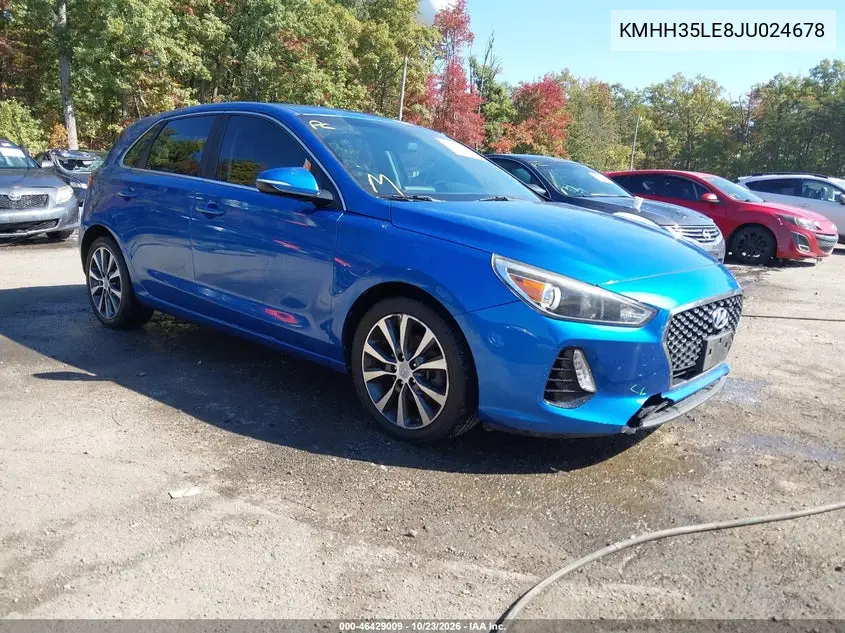 HYUNDAI ELANTRA 2018, VIN KMHH35LE8JU024678