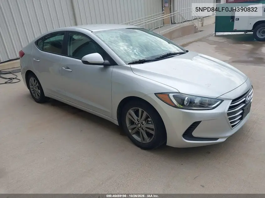 HYUNDAI ELANTRA 2018, VIN 5NPD84LF0JH390832