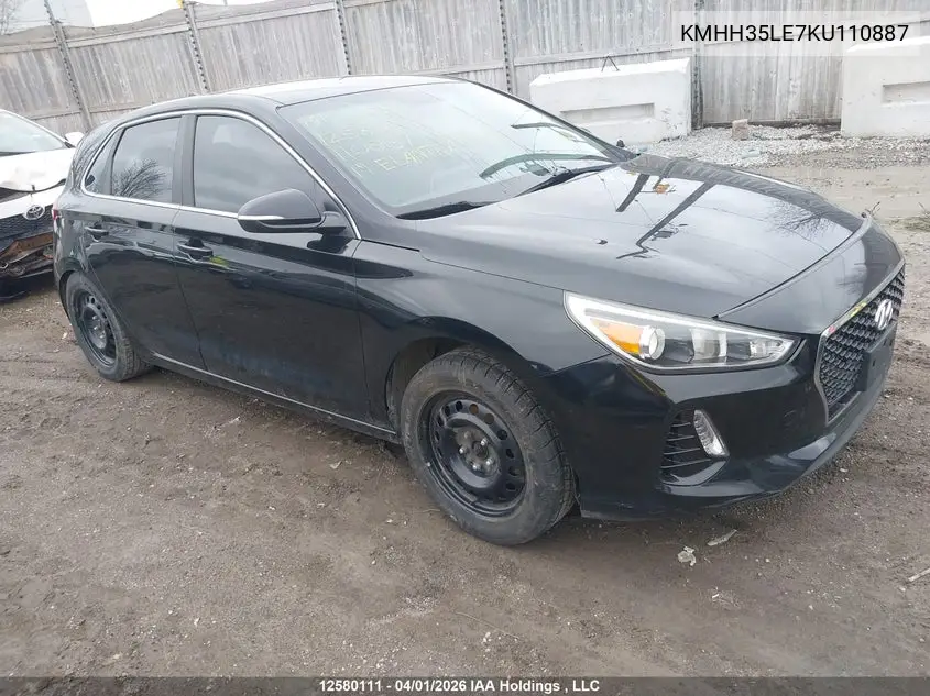 HYUNDAI ELANTRA 2019, VIN KMHH35LE7KU110887