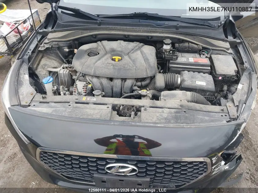 2019 HYUNDAI ELANTRA VIN KMHH35LE7KU110887 — фото 10
