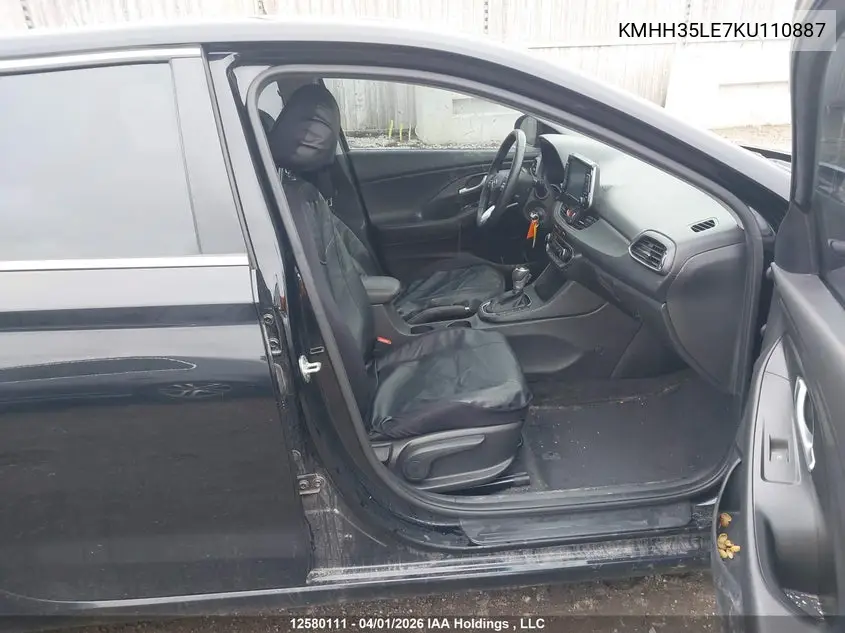 2019 HYUNDAI ELANTRA VIN KMHH35LE7KU110887 — фото 5