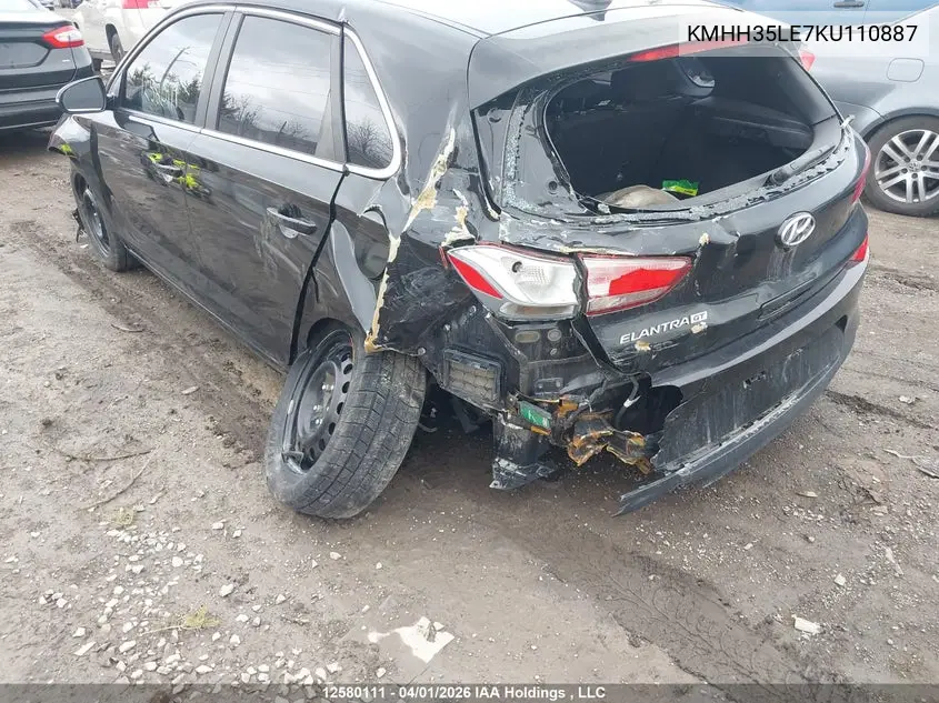 2019 HYUNDAI ELANTRA VIN KMHH35LE7KU110887 — фото 6