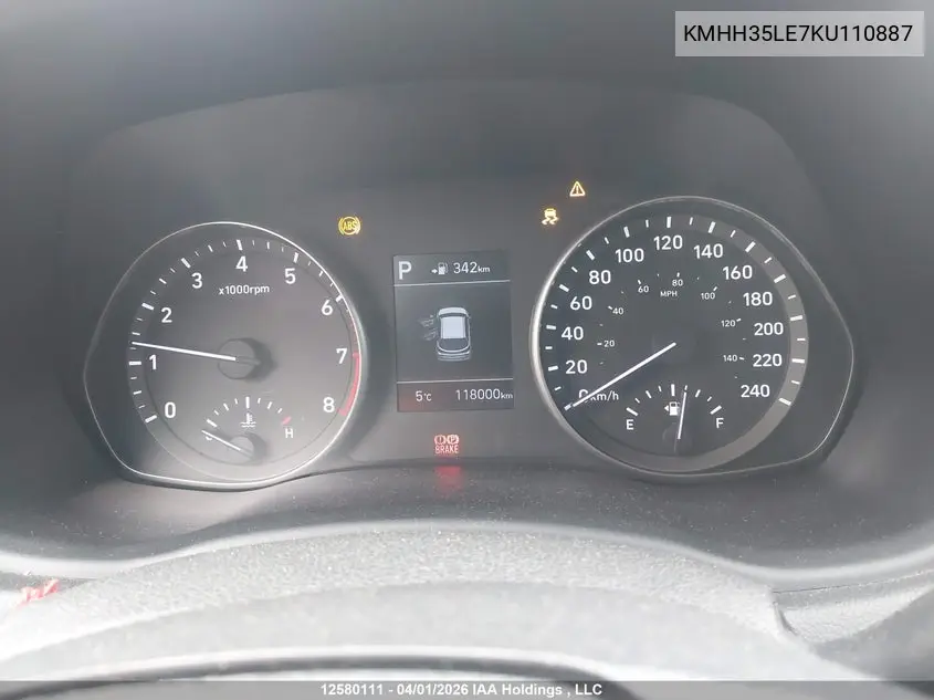2019 HYUNDAI ELANTRA VIN KMHH35LE7KU110887 — фото 7