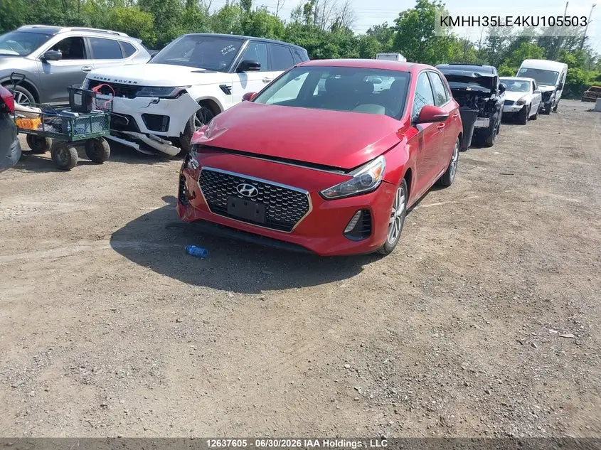2019 HYUNDAI ELANTRA VIN KMHH35LE4KU105503 — фото 2